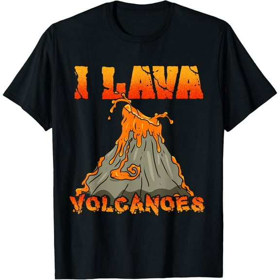 t-shirt I Lava Volcanoes Geology Volcano Lover T-Shirt mens，black，women，funny，journey，Crew Neck, Short Sleeve,custom clothing patterns.gift