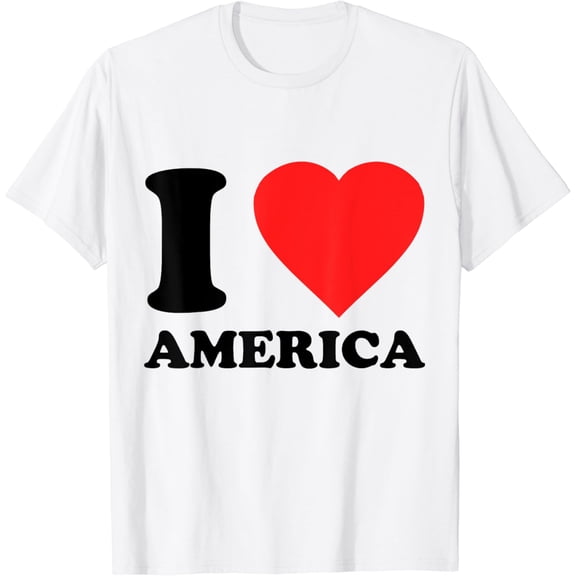t-shirt I Love America T-Shirt Fabulous Friday mens t shirt，white，women，funny，misfits，men，journey