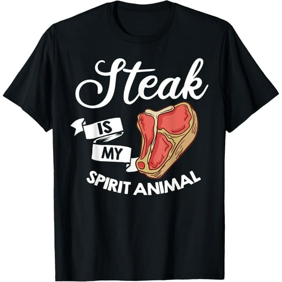 I Love Steak Ribeye House T-ShirtMen and women, Black T-shirt, size: Extra large