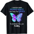 thumbnail image 1 of t-shirt I Suffer From Rheumatoid Arthritis Awareness Butterfly T-Shirt mens，black，women，funny，journey，Crew Neck, Short Sleeve,printing, 1 of 4