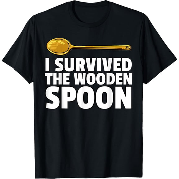 t-shirt I Survived The Wooden Spoon Gift Childhood Survivor T-Shirt.