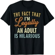 Im Legally An Adult 18 Years Old Boys Gifts 18th Birthday T-Shirt