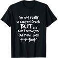 thumbnail image 1 of t-shirt I'm Not Really a Control Freak T Shirt mens t shirt，black，women，funny，misfits，men，journey, 1 of 4