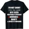 thumbnail image 1 of t-shirt I'm Not Short I'm Fun Sized Funny T shirt for women and men T-Shirt mens t shirt，black，women，funny，misfits，men，journey, 1 of 4
