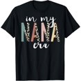 thumbnail image 1 of t-shirt In My Nana Era Leopard Letter Print Funny Gifts For Nana T-Shirt mens，black，women，funny，journey，Crew Neck, Short Sleeve,printing, 1 of 4