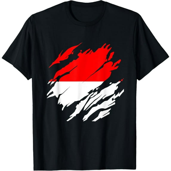 t-shirt Indonesian Flag Indonesia T-Shirt mens,black,women,funny,journey,Crew Neck, Short Sleeve,printing
