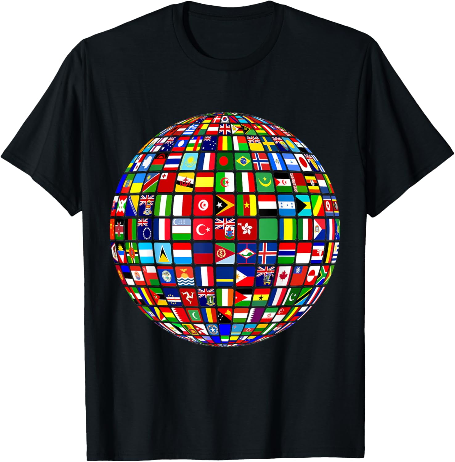 t-shirt International world flags and world map for children T-Shirt ...