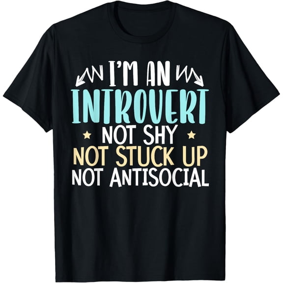 t-shirt Introvert Personality Behavior Introversion Introverted T-Shirt mens，black，women，funny，journey，Crew Neck, Short Sleeve,custom clothing patterns.gift