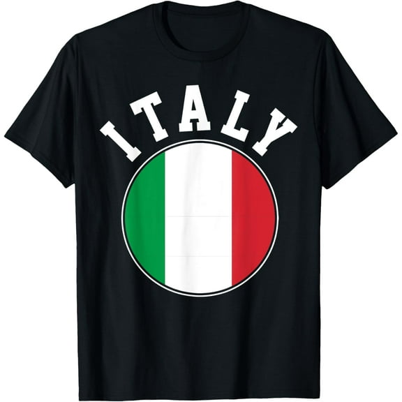 t-shirt Italy T-Shirt mens，black，women，funny，journey，Crew Neck, Short Sleeve,custom clothing patterns.gift