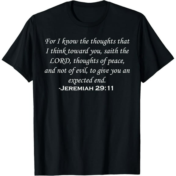 t-shirt Jeremiah 29:11 Christian Bible Verse T-Shirt T-Shirt.