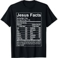 thumbnail image 1 of t-shirt Jesus Facts Religious Studies Catholicism T-Shirt mens，black，women，funny，men，journey，Crew Neck, Short Sleeve,printing, 1 of 4