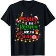 thumbnail image 1 of t-shirt Jesus Is The Reason For The Season Religious Christmas Tree T-Shirt., 1 of 4