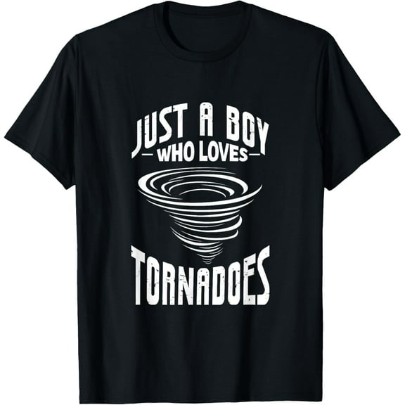 t-shirt Just A Boy Who Loves Tornadoes Tornado Storm Chaser T-Shirt.