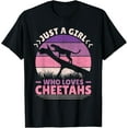 thumbnail image 1 of t-shirt Just A Girl Who Loves Cheetahs African Animal Lover Cheetah T-Shirt, 1 of 4