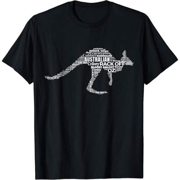 t-shirt Kangaroo Australian Slang Shirts for Aussies | Australia T-Shirt mens t shirt，black，women，funny，misfits，men，journey