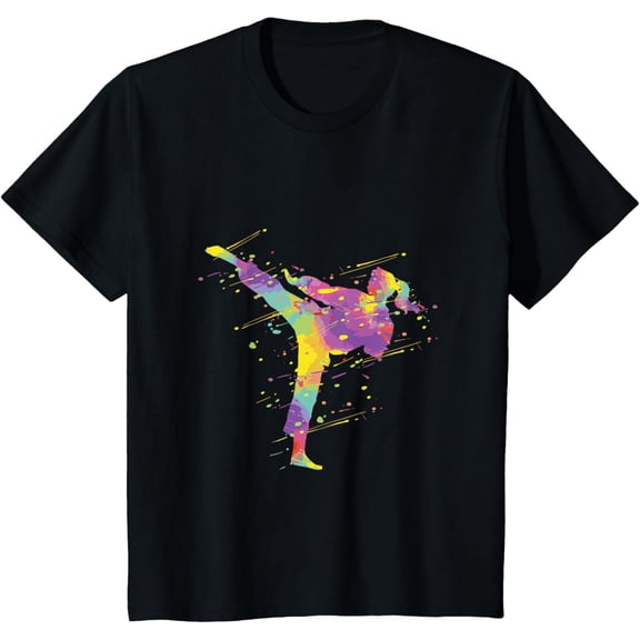 t-shirt Karate Girl Karate Designs For Girls And Women mens，black，women，funny，men，journey，Crew Neck, Short Sleeve,printing