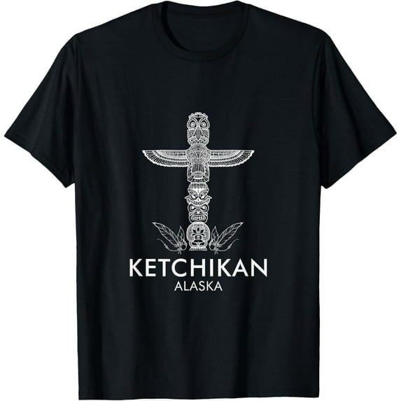 Ketchikan Alaska Native American Totem Pole Souvenir T-Shirt