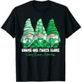 thumbnail image 1 of Kidney Disease Awareness Month Green Ribbon Gnomies Support T-ShirtMen and women can wear, black T-shirts, gifts. Age: M,L，XL 2XL, 3XL, 254XL, 1 of 4