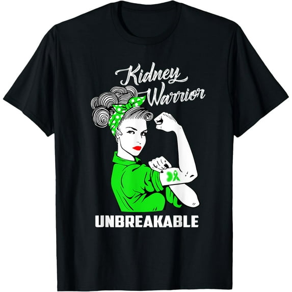 t-shirt Kidney Warrior Unbreakable T-Shirt Kidney Awareness Gift T-Shirt.