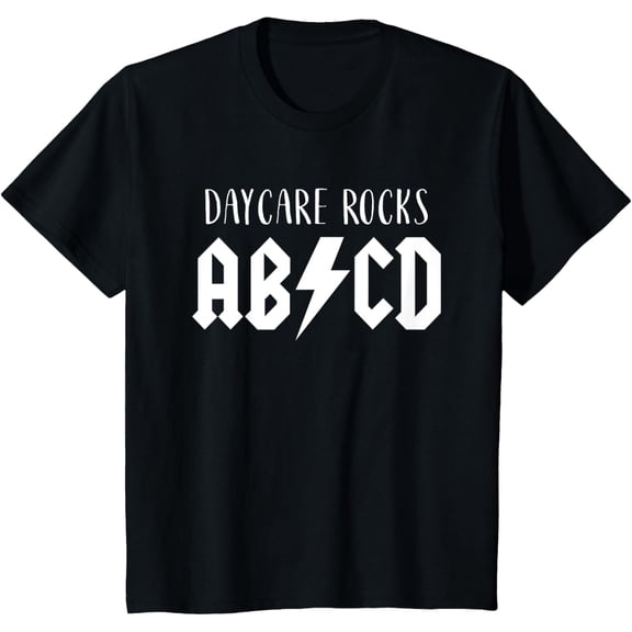 t-shirt Kids Daycare Rocks for Toddler ABCD Rock First Day of Daycare T-Shirt mens t shirt，black，women，funny，misfits，men，journey