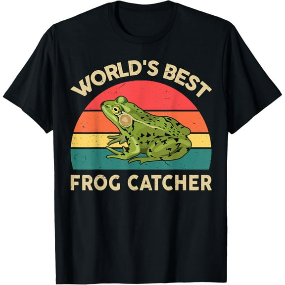 t-shirt Kids Worlds Best Frog Catcher Frog-Shirt Funny Boy Toddler T-ShirtMen and women can wear, black T-shirts, gifts. Age: M,L，XL 2XL, 3XL, 4XL