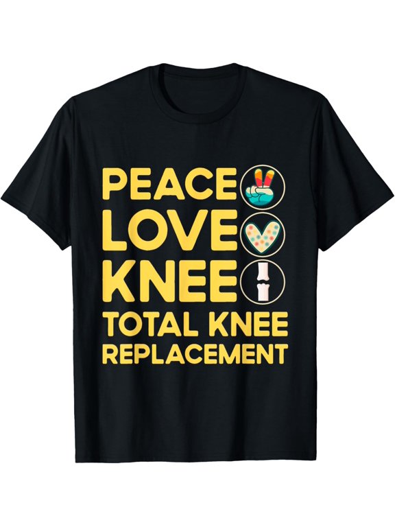 t-shirt Knee Surgery Recovery Funny Joint Replacement Operation T-ShirtMen and women can wear, black T-shirts, gifts. Age: M,L,XL 2XL, 3XL, 4XL