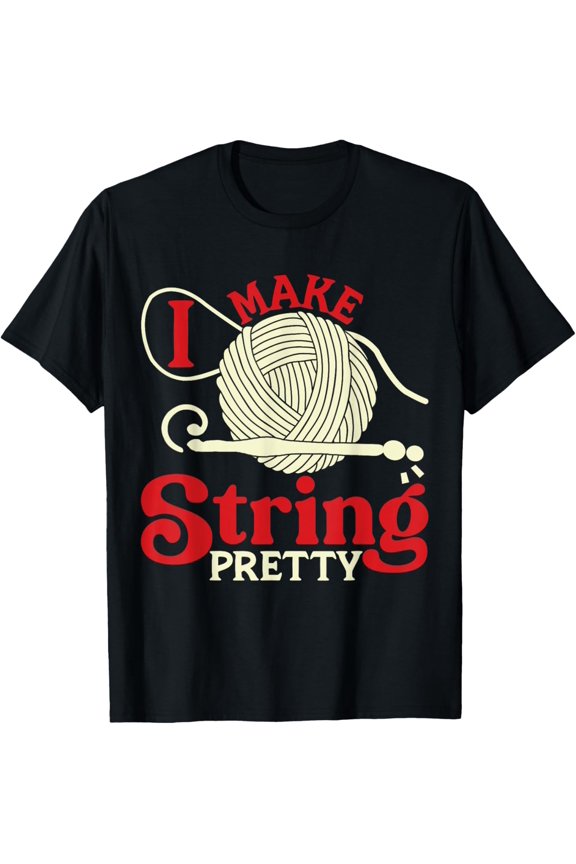 t-shirt Knitter Crocheting Coffee T-Shirt mens,black,women,funny,journey,Crew Neck, Short Sleeve,custom clothing patterns.gift