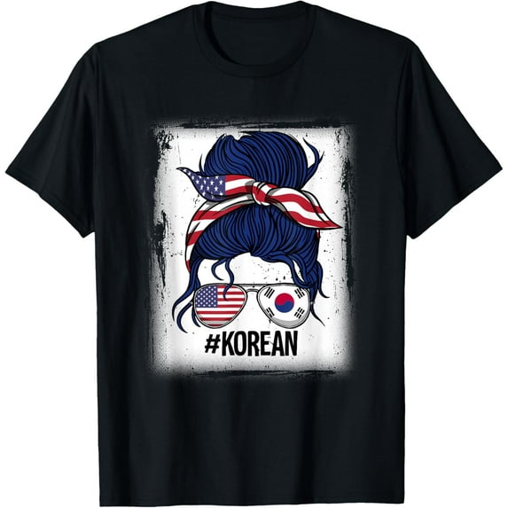 t-shirt Korean Girl Korea Roots T-Shirt mens,black,women,funny,journey,Crew Neck, Short Sleeve,custom clothing patterns.gift