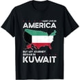 thumbnail image 1 of t-shirt Kuwaiti American Patriot USA Grown Kuwait US Flag T-Shirt., 1 of 4