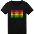 thumbnail image 1 of t-shirt LED T Shirt Sound Activated Light Up Rave Shirts Glow in The Dark for Party Black mens t shirt，black，women，funny，misfits，men，journey, 1 of 4