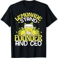 thumbnail image 1 of t-shirt Lemonade Stand Founder and CEO lemon juice boss T-Shirt mens，black，women，funny，journey，Crew Neck, Short Sleeve,printing, 1 of 4