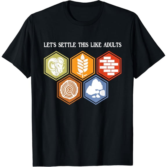 t-shirt Let's Settle This Like Adults - Tabletop Game Board Gaming T-Shirt mens t shirt，black，women，funny，misfits，men，journey