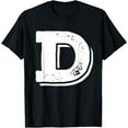thumbnail image 1 of t-shirt Letter D Capital Alphabet College Varsity Monogram Club T-Shirt., 1 of 4
