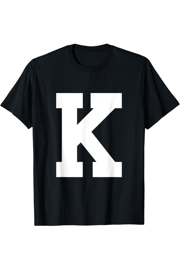 t-shirt Letter K Capital Alphabet Spell Words And Names T-Shirt mens，black，women，funny，journey，Crew Neck, Short Sleeve,custom clothing patterns.gift