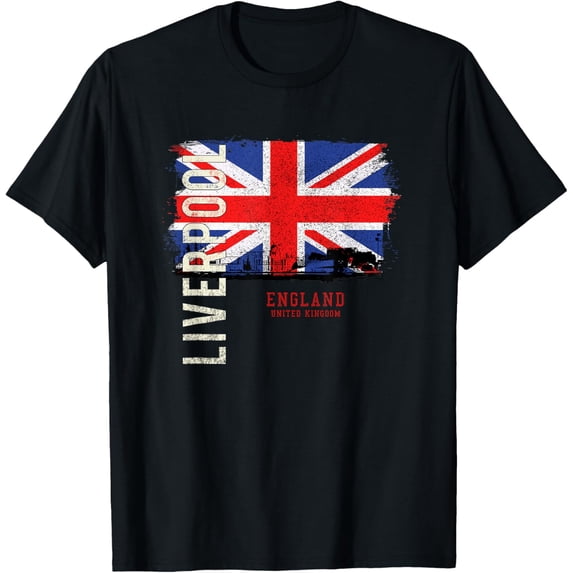 t-shirt Liverpool England Great Britain Europe T-Shirt mens,black,women,funny,journey,Crew Neck, Short Sleeve,custom clothing patterns.gift
