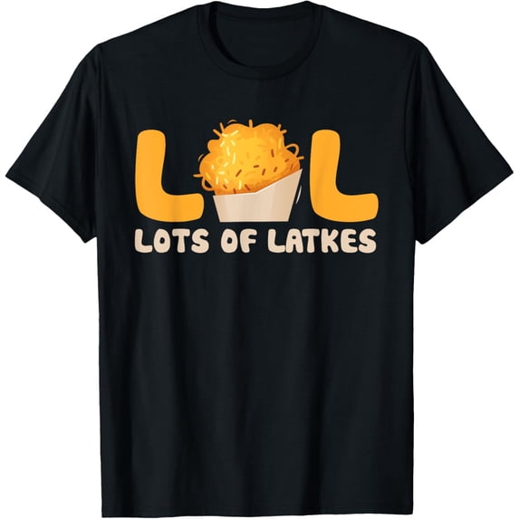 t-shirt Lol Lots Of Latkes Funny Hanukkah Pajamas Chanukah Pjs T-Shirt.
