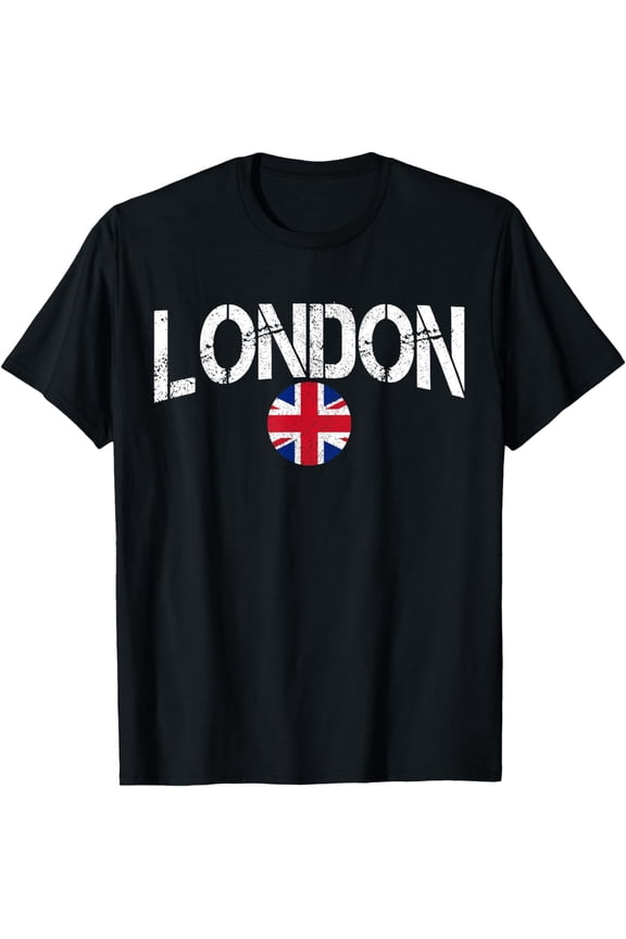t-shirt London UK United Kingdom Union Jack England Souvenir Gift T-Shirt mens，black，women，funny，journey，Crew Neck, Short Sleeve,printing