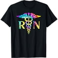 thumbnail image 1 of t-shirt Lovely RN Registered Nurse Tie Dye t-shirt mens t shirt，black，women，funny，misfits，men，journey, 1 of 4