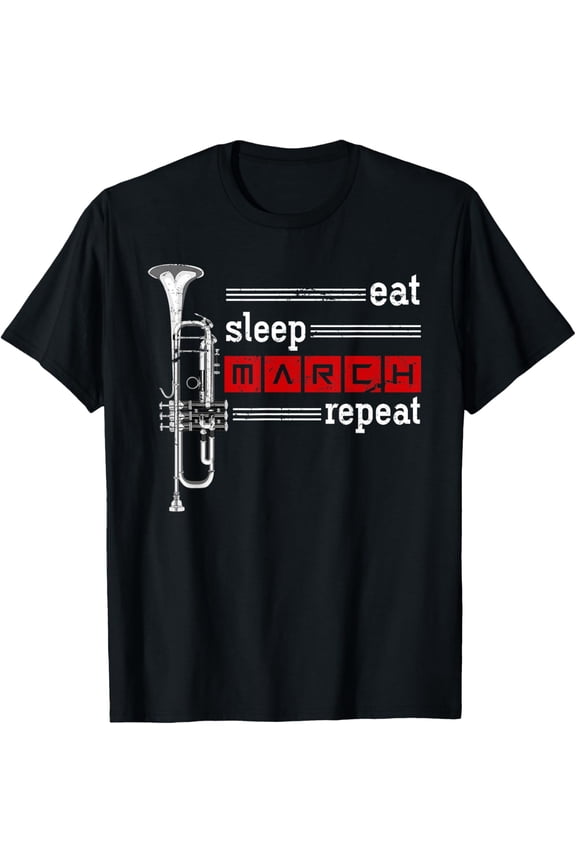 Marching Band Musician Trumpeter Gift Music Trumpet T-Shirt