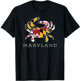 Maryland State Flag Classy Blue Crab Tee Shirt Maryland State Flag Classy Blue Crab Tee Shirt