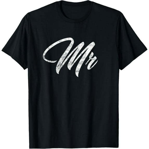 t-shirt Matching Mr & Mrs Married Couple Gifts Mister And Misses T-Shirt mens,black,women,funny,journey,Crew Neck, Short Sleeve,custom clothing patterns.gift