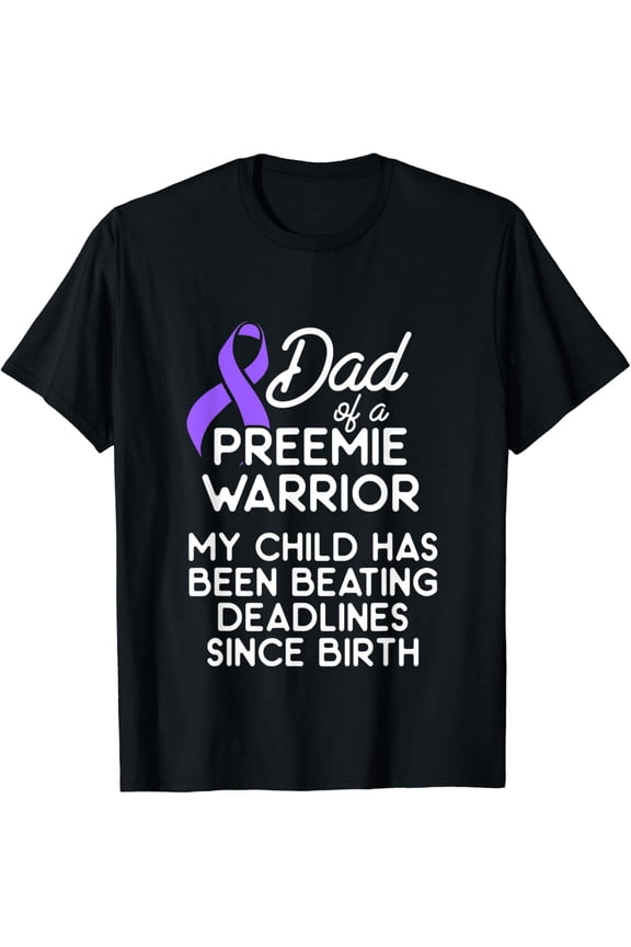 t-shirt Mens Micro Preemie NICU Daddy Warrior Premature Birth New Dad T-Shirt mens t shirt,black,women,funny,misfits,men,journey