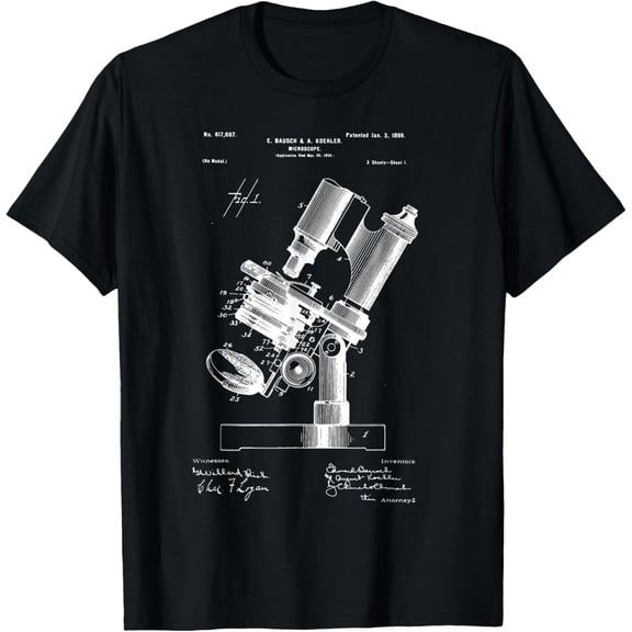 t-shirt Microscope Microscopy Lover retro Science Microbiology T-Shirt mens t shirt，black，women，funny，misfits，men，journey