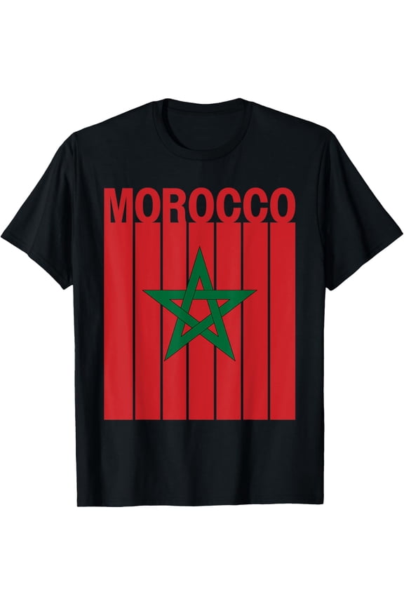 t-shirt Morocco Flag T-Shirt mens t shirt,black,women,funny,misfits,men,journey