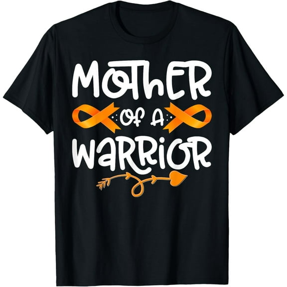 t-shirt Mother Of A Warrior Leukemia Cancer Awareness Family Support T-Shirt.