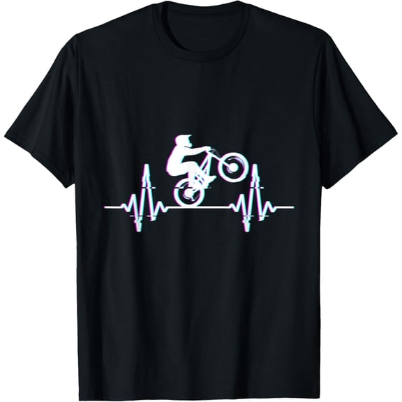 t-shirt Mountain Bike Puls MTB Heartbeat Shirt - MTB Design T-Shirt mens，black，women，funny，journey，Crew Neck, Short Sleeve,printing