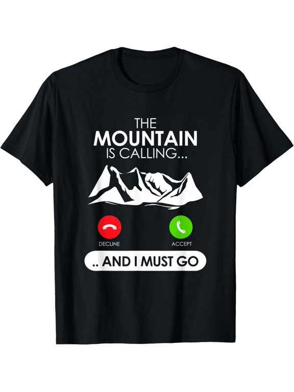 t-shirt Mountain Is Calling And I Must Go Nature Lover Camping T-Shirt.