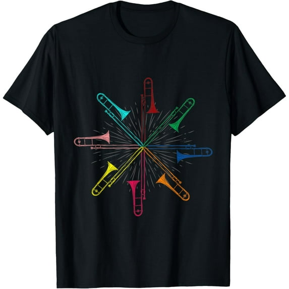 t-shirt Music Gift Musician Musical Instrument Trombonist Trombone T-Shirt mens t shirt,black,women,funny,misfits,men,journey