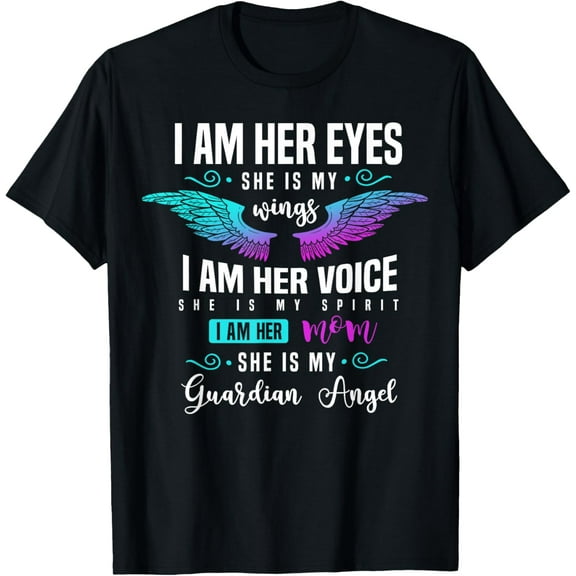 t-shirt My Daughter Is My Guardian Angel Tee I Am Her Mom, Grief T-Shirt.