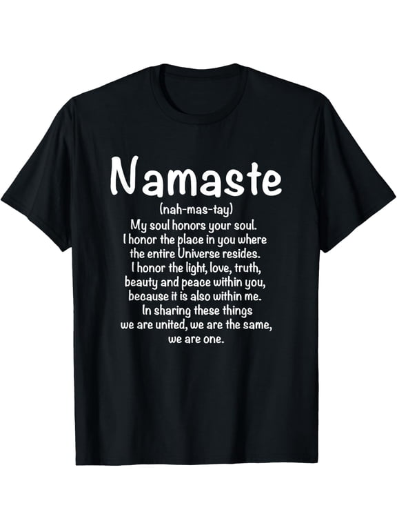 t-shirt Namaste Definition Yoga Meditation Buddhist Gift T-Shirt T-Shirt.